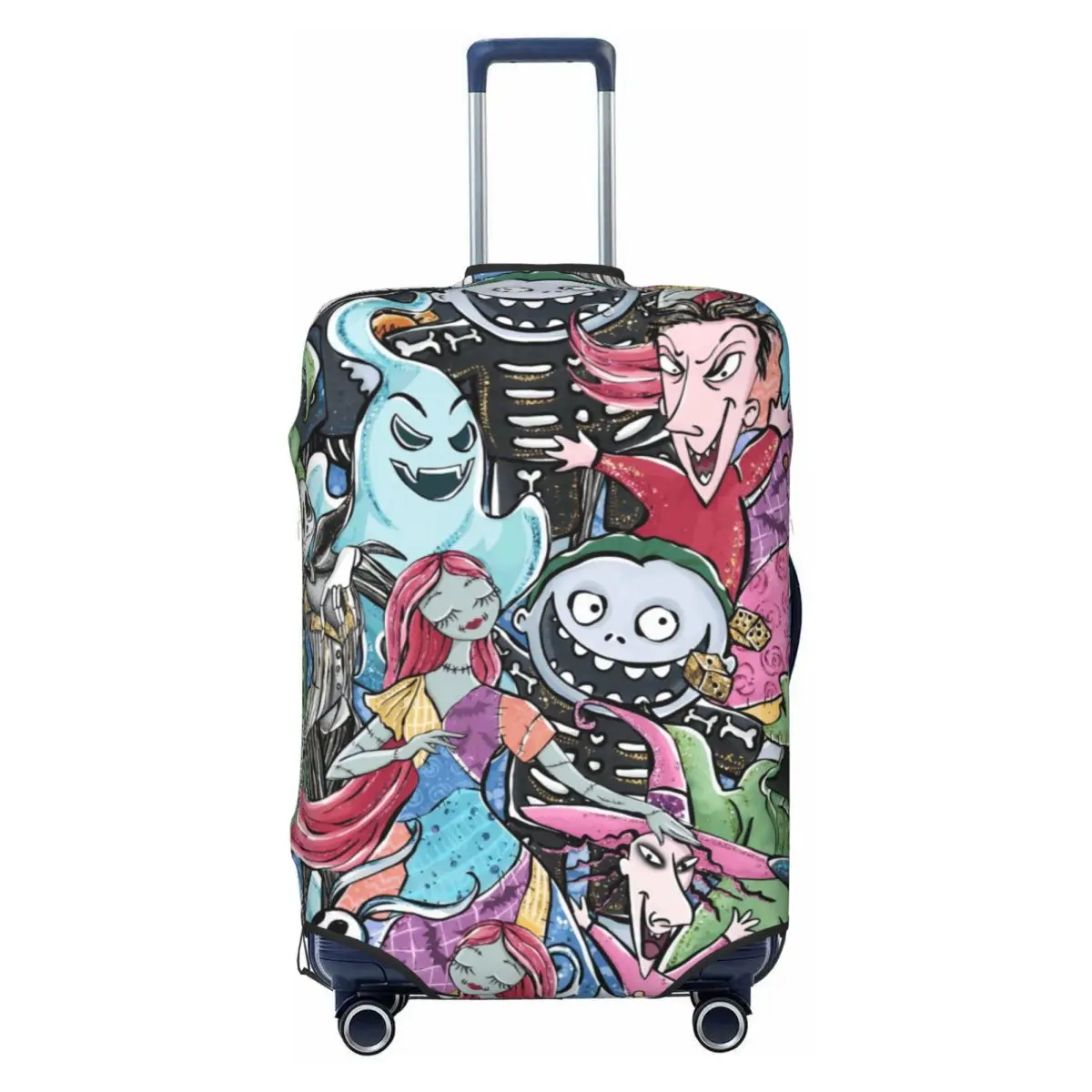 

Custom Cute N-Nightmares C-Christmas Comic Hot Luggage Cover Protector Elastic Travel Suitcase Covers