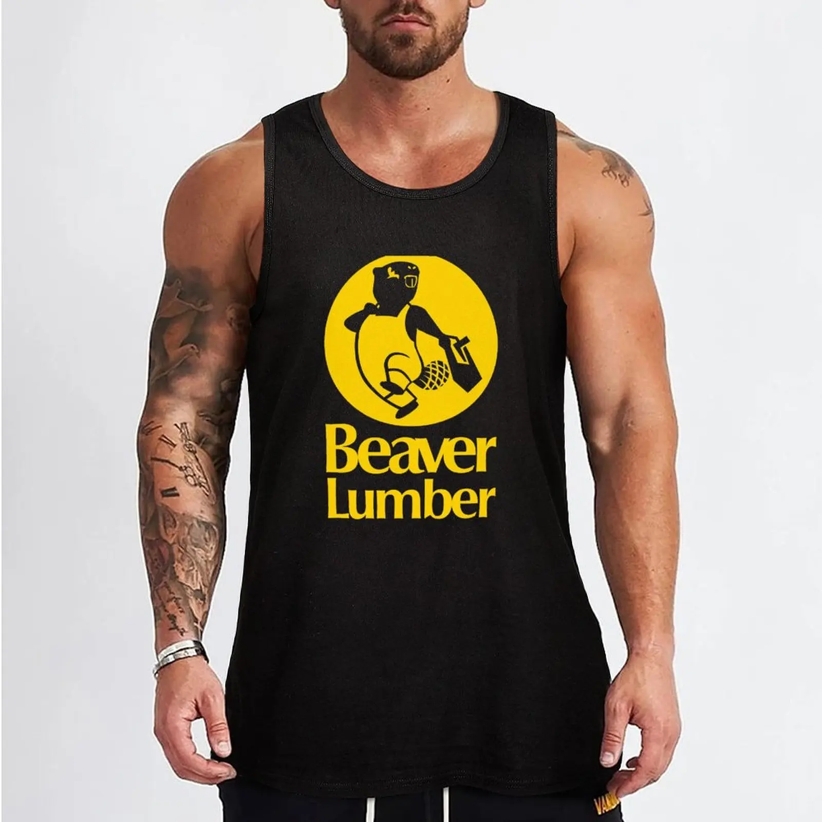 Beaver Lumber (yellow) Tank Top t-shirt for men sleeveless man shirts singlets for men gym shirts