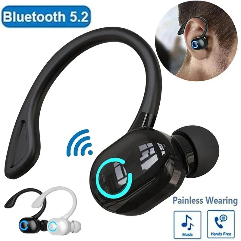 Cuffie Wireless portatili auricolari Bluetooth 5.2 con microfono auricolari sportivi in-Ear singoli auricolari impermeabili cuffie Bluetooth