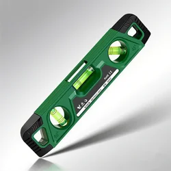 Three Bubble Level Ruler 0° 45° 90° 230mm Mini Horizontality Gauge Shockproof Magnetic Leveling Aligner Inclinometro Level Tools