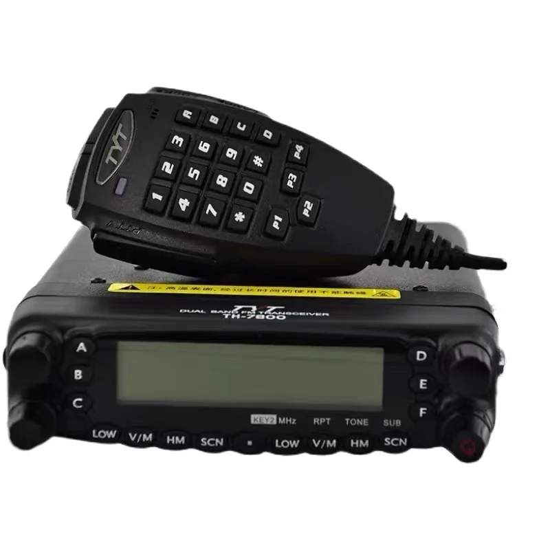 Ham Vehicle Walkie Talkie TYT Th7800,Dual Band 136-174/400-480mhz 50W Mobile Transceiver DTMF Channel