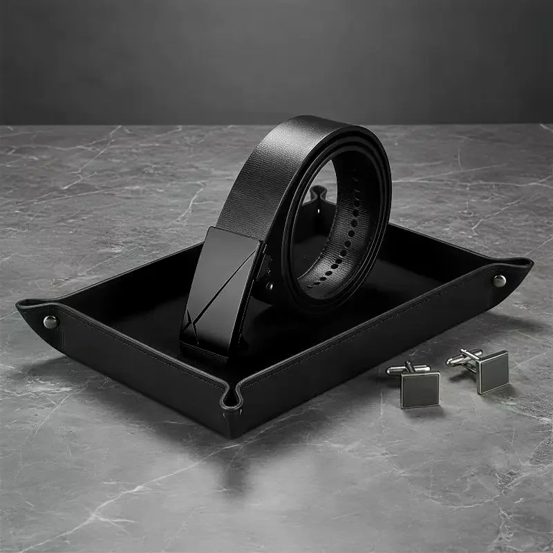 PU Men Inner Wear Belt Minimalist Stylish Automatic: 1Pcs Buckle Casual Business Occasions