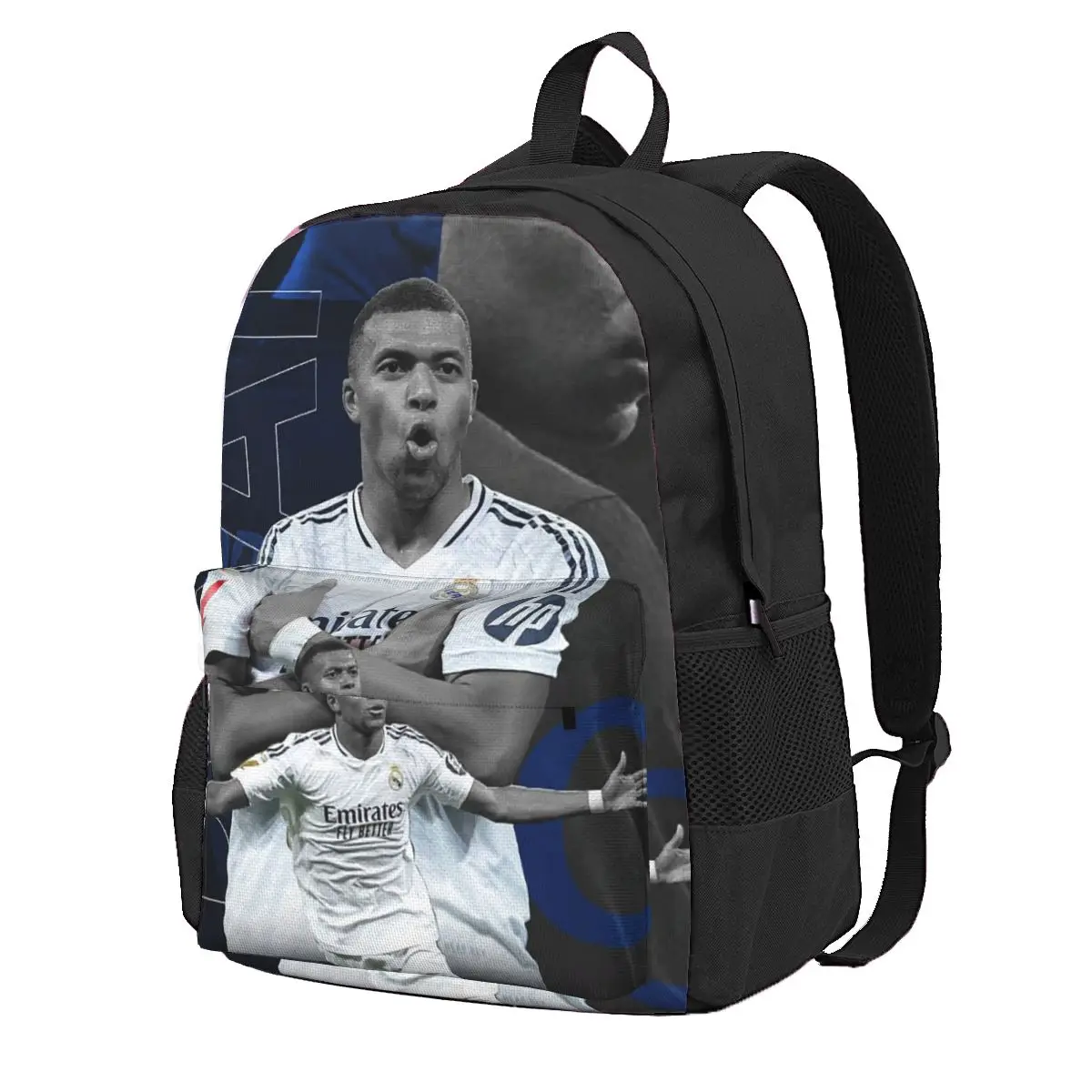 

Football KM Mbappe Soccer Student Backpack School Bag Hiking Travel Daypack for Men Women Fashion Bookbag Shoulder Bags
