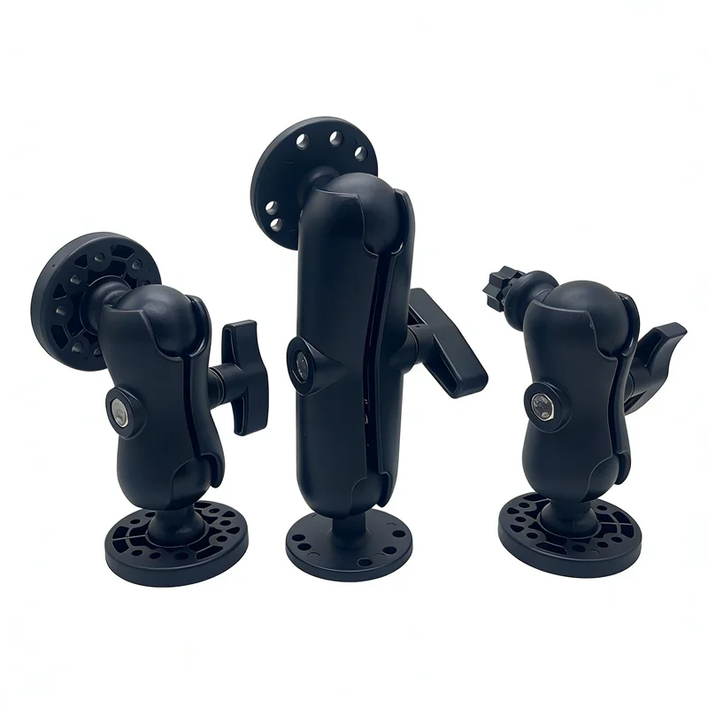 1.5 inch Ballhead Combo Mounting Holder Double Socket Arm Round Base for Garmin for TomTom GPS  Photo Equipment - view 3
