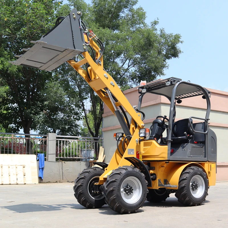 Free Shipping Small 4x4 Drive Wheel Loader Compact Mini Wheel Loader Garden Farm Grapple Wheel Loader With Attachments