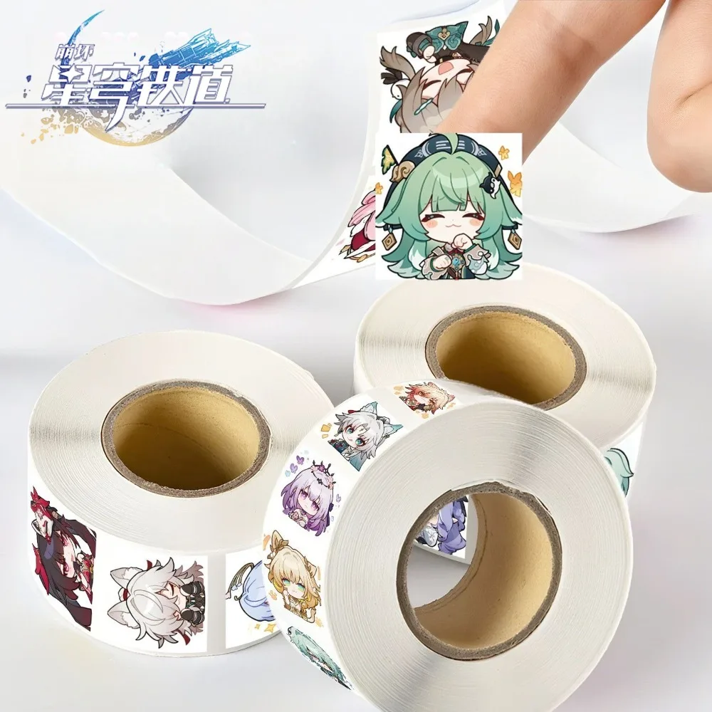 500/1000Pcs Honkai: Star Rail Game Merch Sticker Acheron Ruan Mei Luka Natasha Clara Himeko Mobile Phone Book Decoration