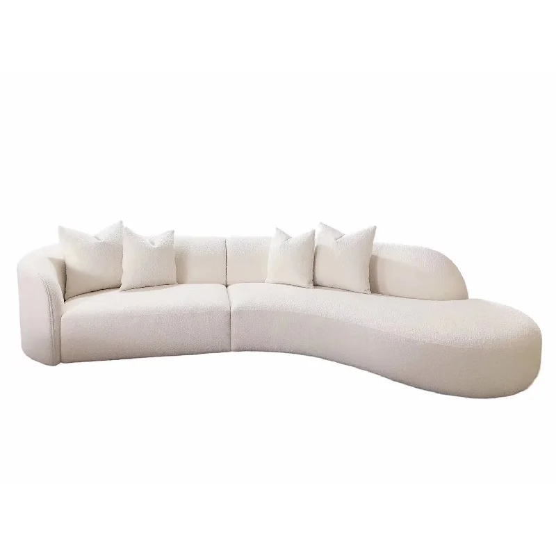

ey-Modern Simple Design Round Curved Sofa#