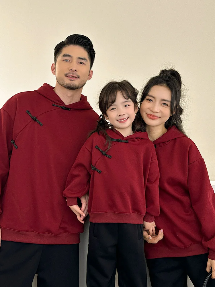 Parent-child clothing spring new one American long-sleeved sweater family clothing mother and daughter striped sweater versatile