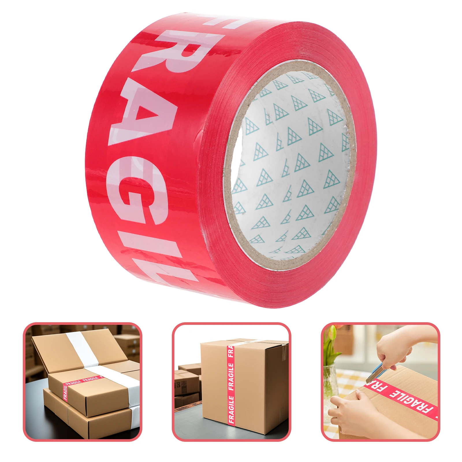 Fragile Warning Tape Packing Labels Shipping Decals Caution Stickers Reliable Materials Practical Use Easy Paste Self Adhesive