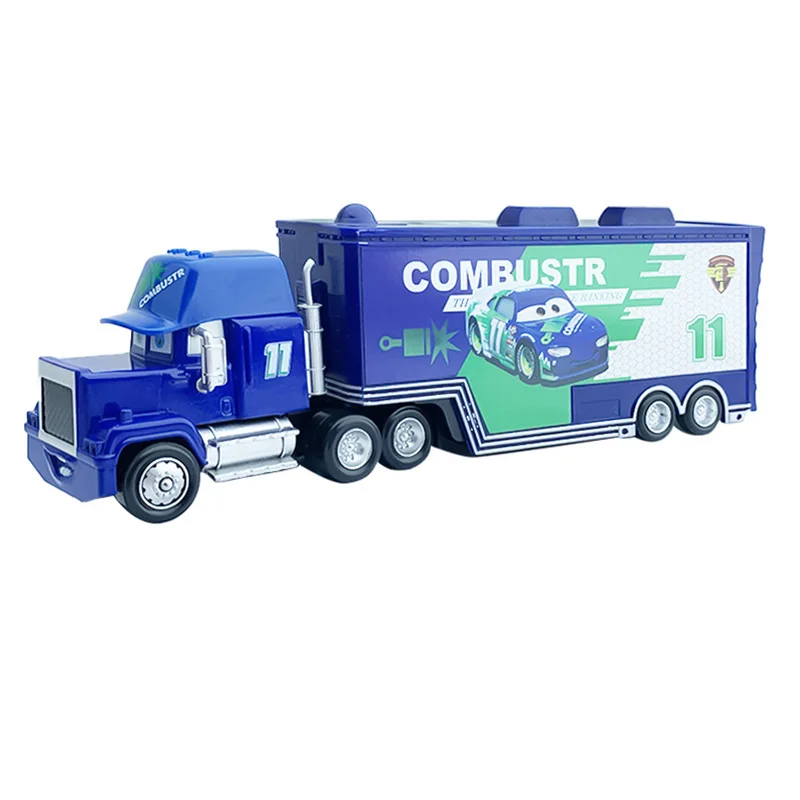Viele LKW-Spielzeugmodell-Sammlungen: Chick Hicks King Lightning Hudson Auto Original Ramirez Legierung Druckguss Rennwagen Container-LKW 3 2 – Detail 5