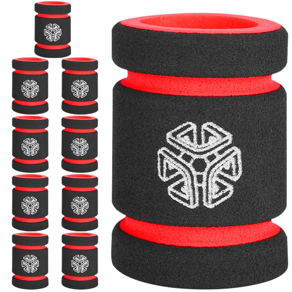 

10 Pcs Sponge Tattoo Handle Cover Grip Thicken Non-slip Protective Tattoos Supple Sleeve Red Protector Elastic