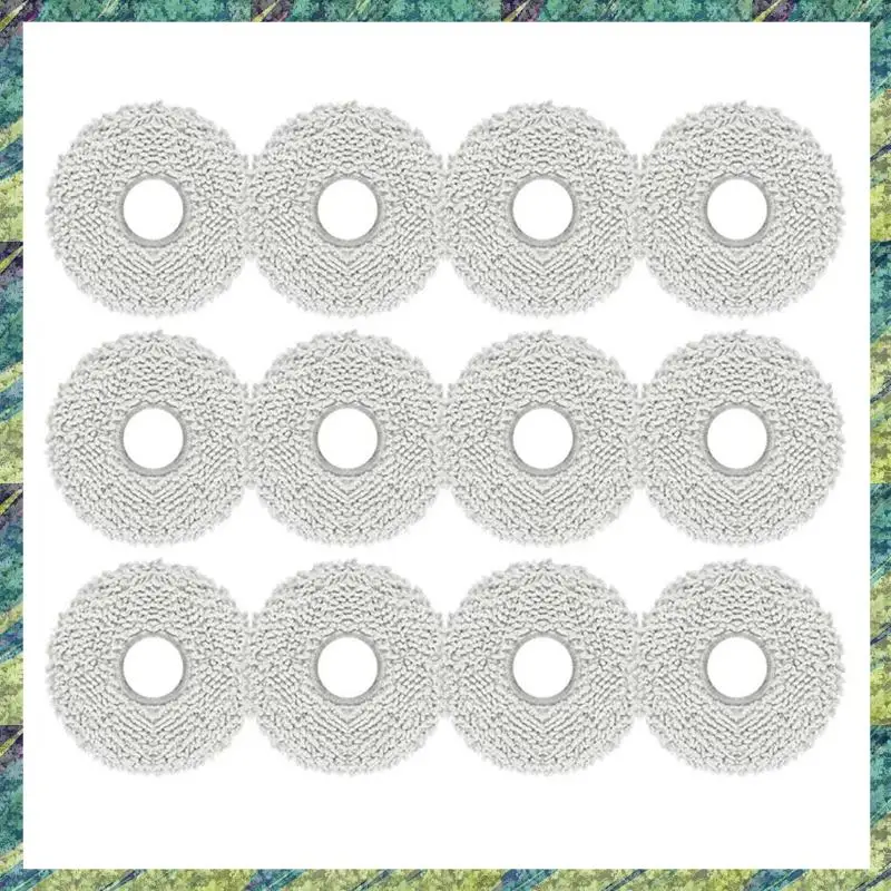 

Nana 12PCS Washable Mop Cloth For Xiaomi Mijia M30 Pro / C107 Robot Vacuum Cleaner Mop Rag Replacement Accessories