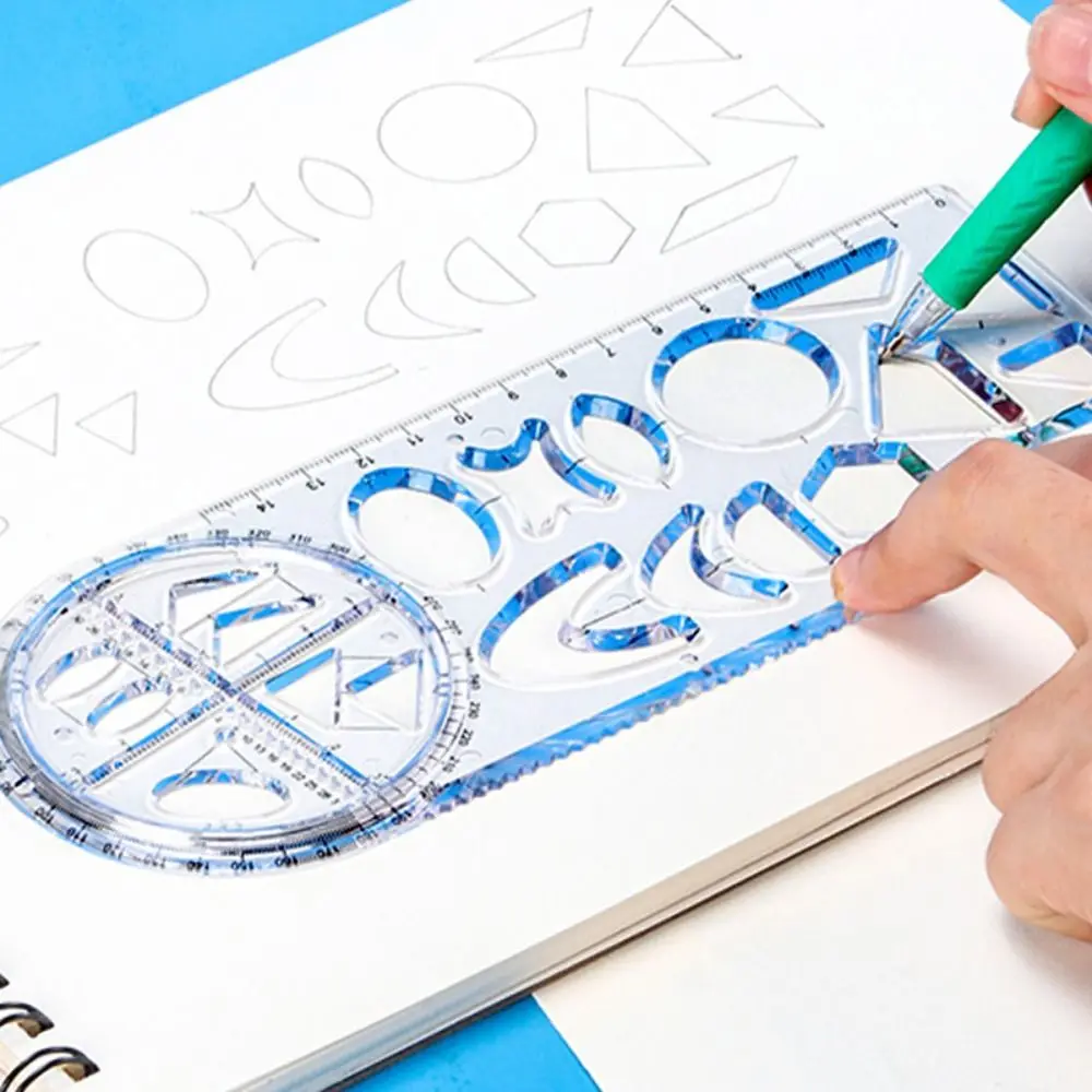Rotary Creative Stationery School Office Supplies Students Ruler Learning Measuring Tool Geometric Drawing Protractor