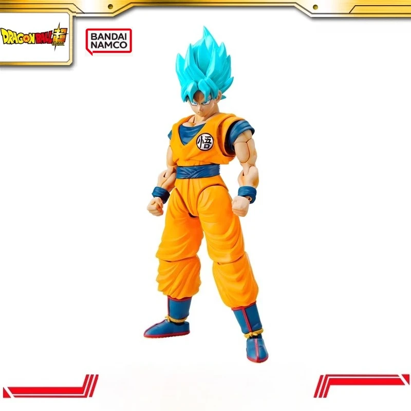 

Bandai Original Dragon Ball Super Saiyan Blue Son Goku Special Color Version Anime Character Cute Toy Gift Model Ornaments