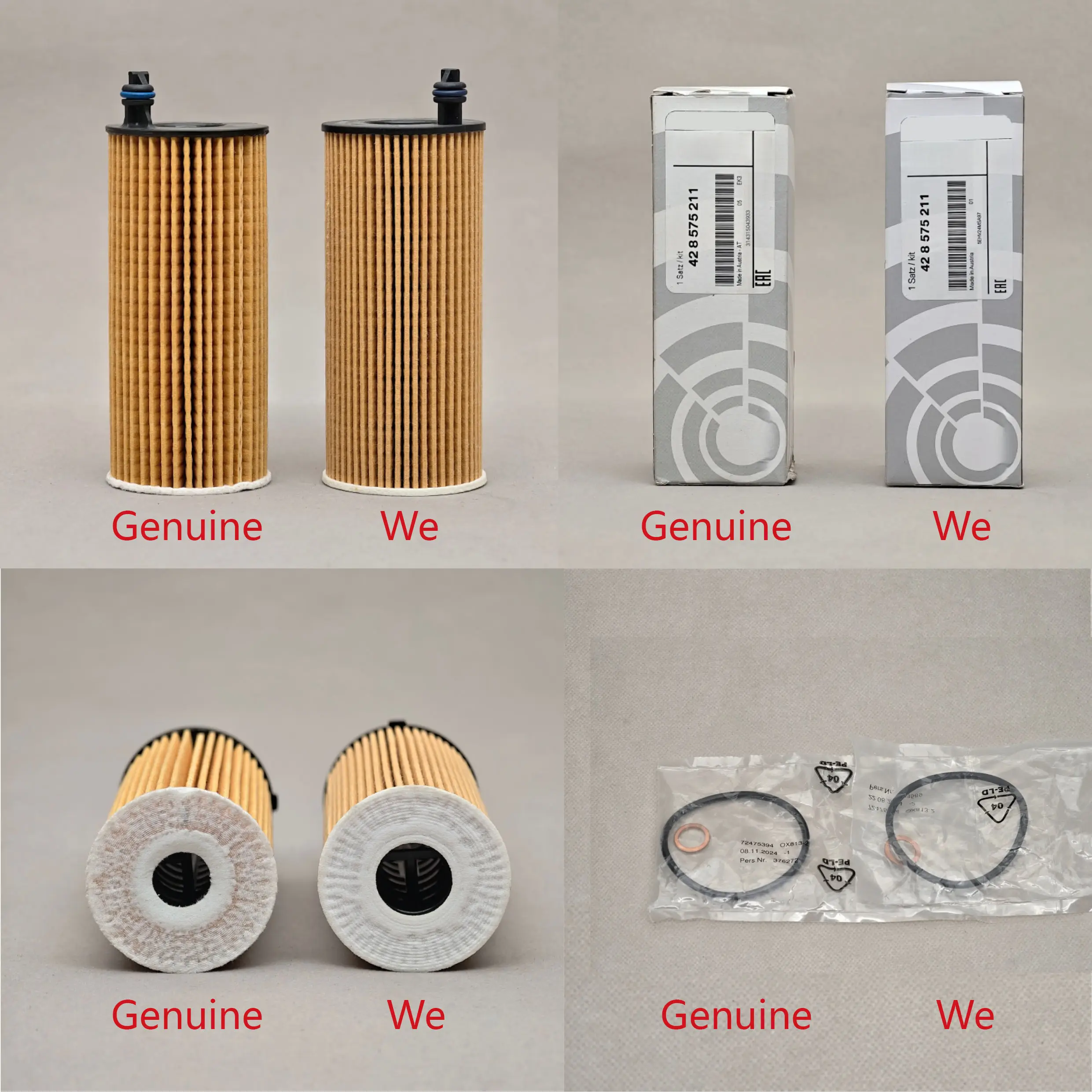 

Car Engine Oil Filter Element 11428575211 HU6014/1Z For BMW F20 F30 F32 F36 F15 G01 G30 G31 F10 F11 518d 520d