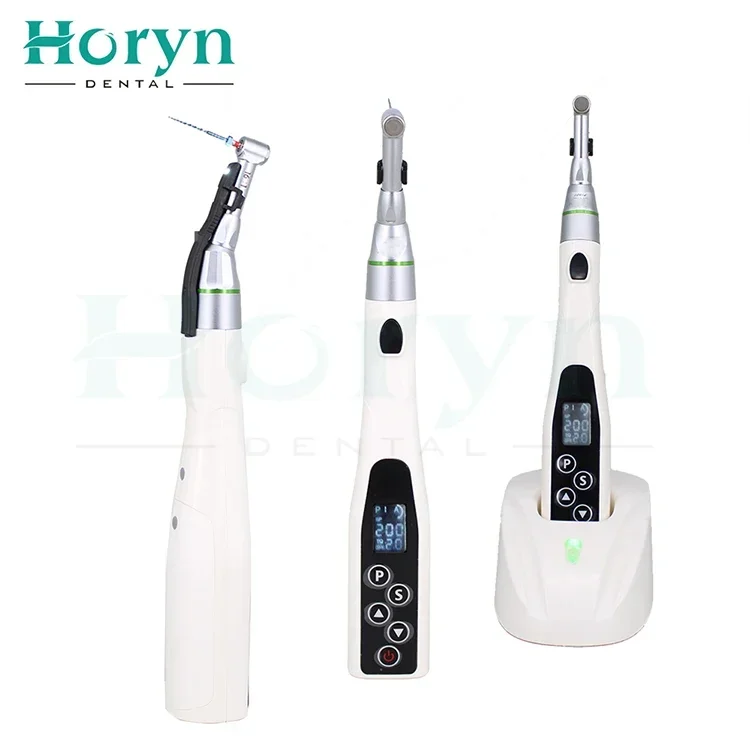 

Wireless Cordless Root canal Treatment Equipment Including 16:1 Contra Angle Endo motor with Apex Locator