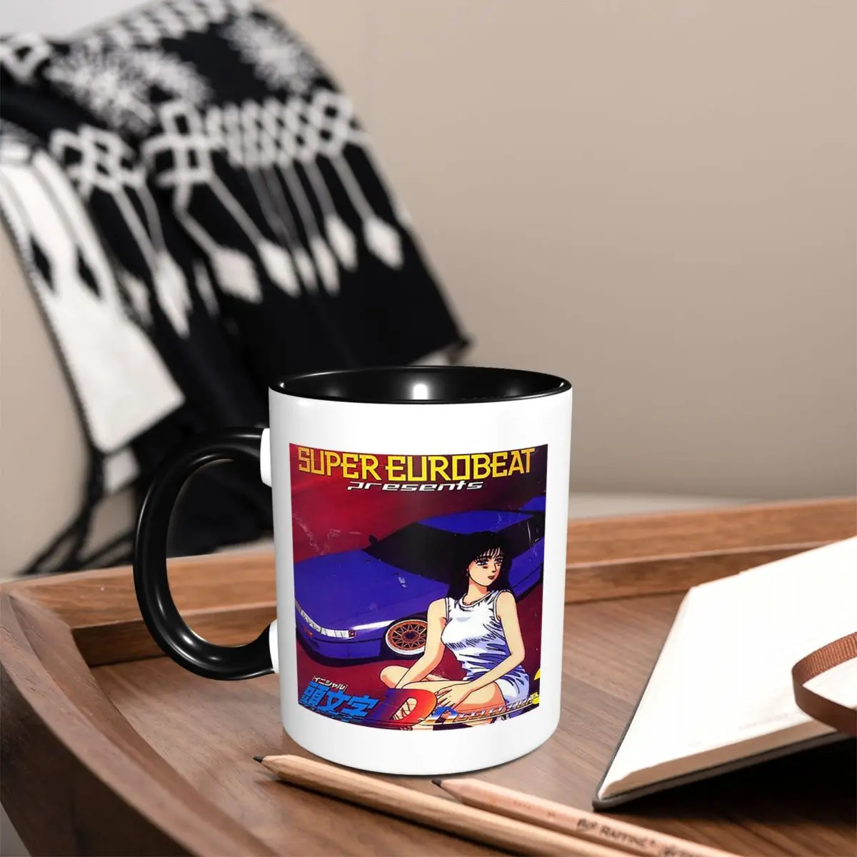

Initial D Mako Super Eurobeat Anim Mug Funny Ceramic Coffee Cups Tea Mugs Milk Cup Drinkware Gifts for Friends