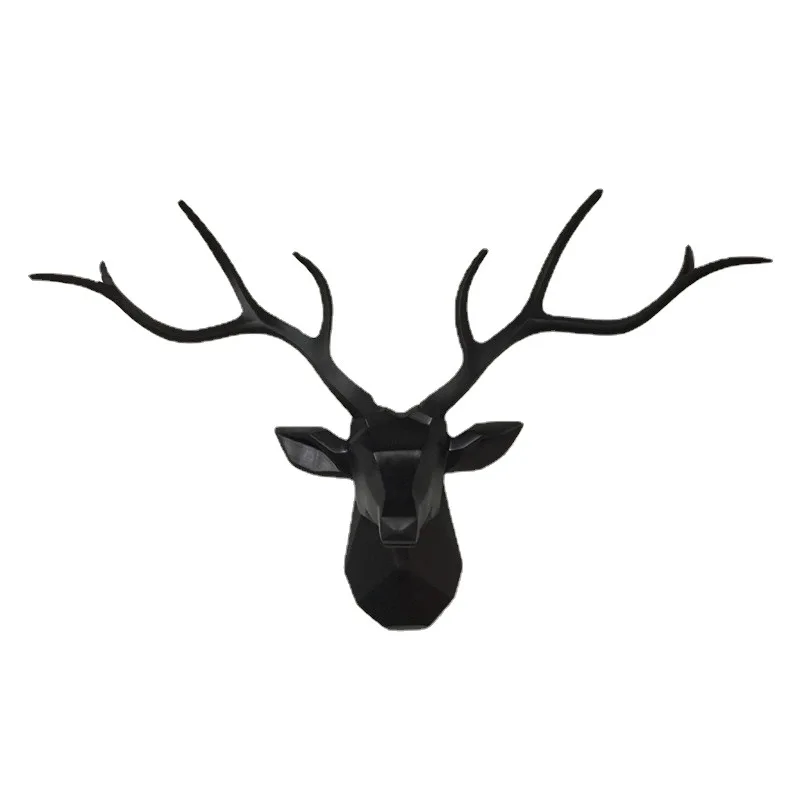 

Deer Head Wall Hanging Wall Decoration Home Bar Club KTV Wall Decoration Resin Crafts