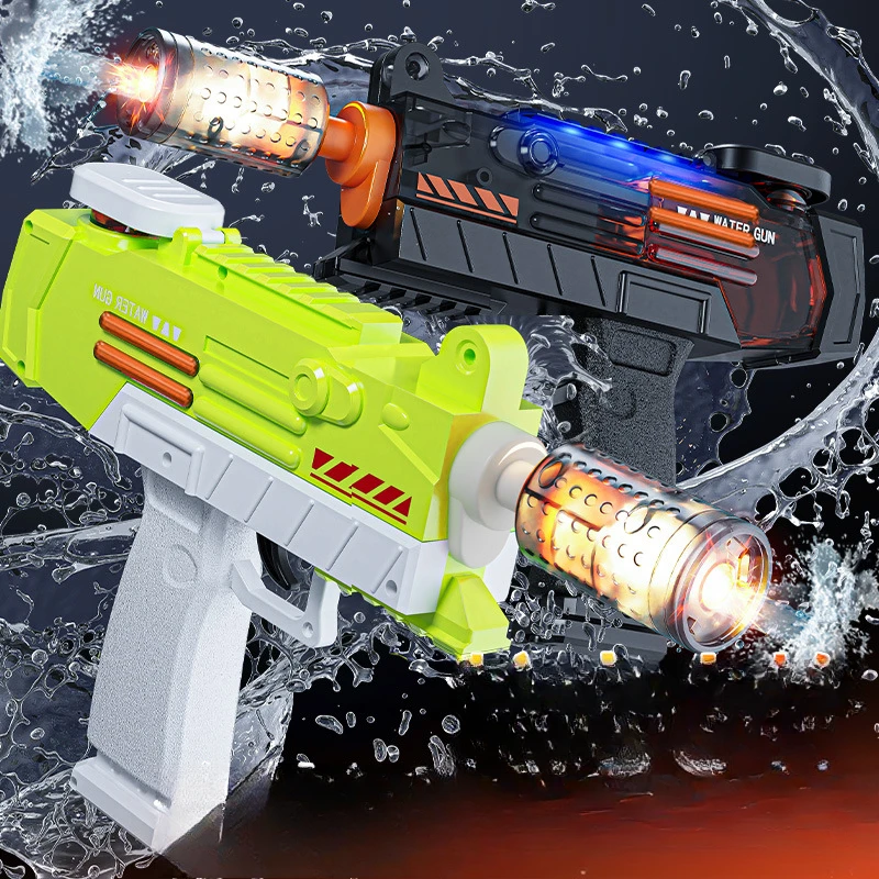 

Электрический водяной пистолет UZI, летний уличный пляжный бассейн, вечеринка, полностью автоматическая стрельба, водные бои, игры для детей, взрослых, игрушки