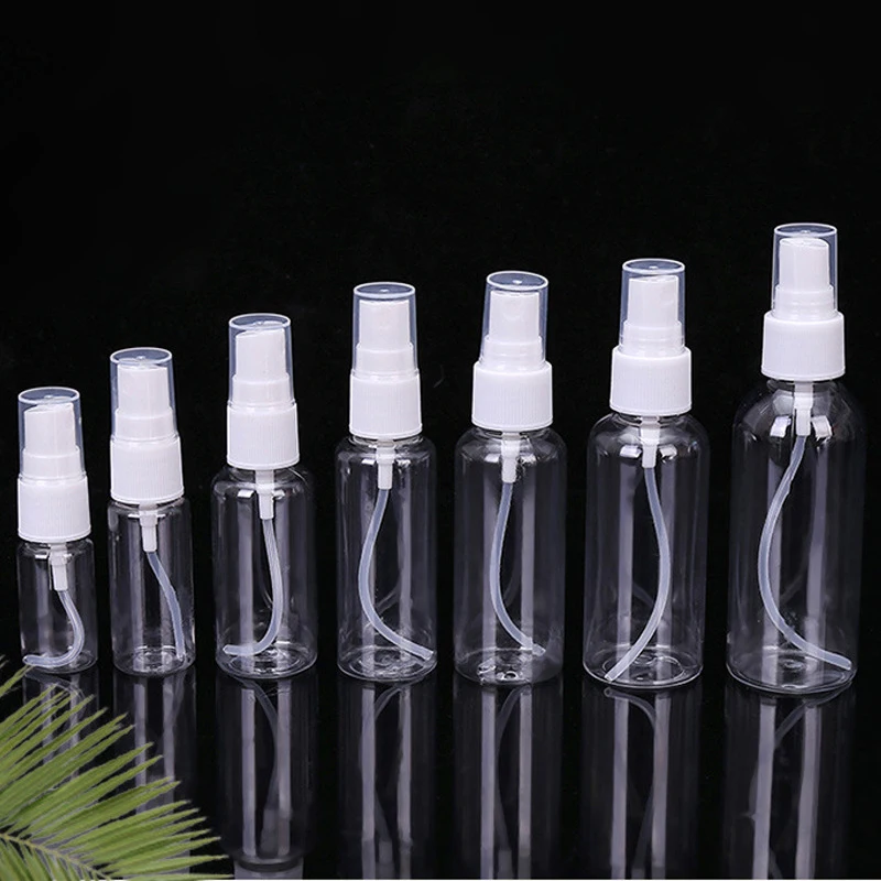 10/30/50/75/100ml Refillable Bottles Transparent Plastic Perfume Atomizer Mini Empty Spray Bottle Portable Travel Accessories