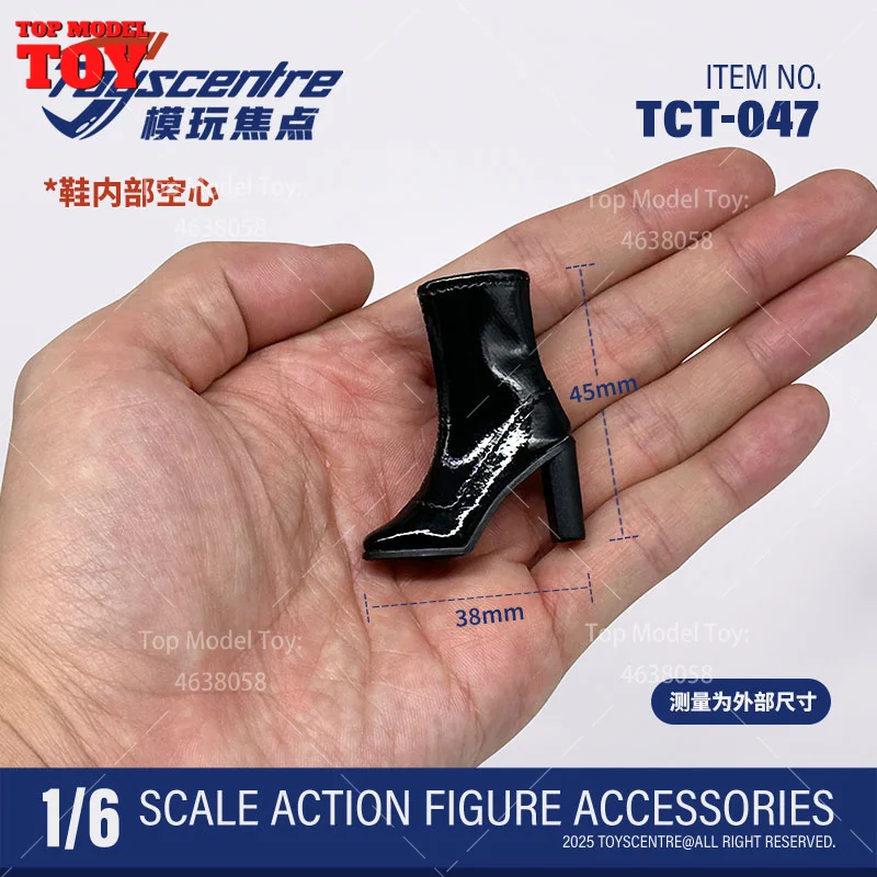 Toyscentre TCT-046 TCT-047 1/6 Short Boots Hollow without Feet Shoes Model Fit 12'' Female Soldier Action Figure Body Doll