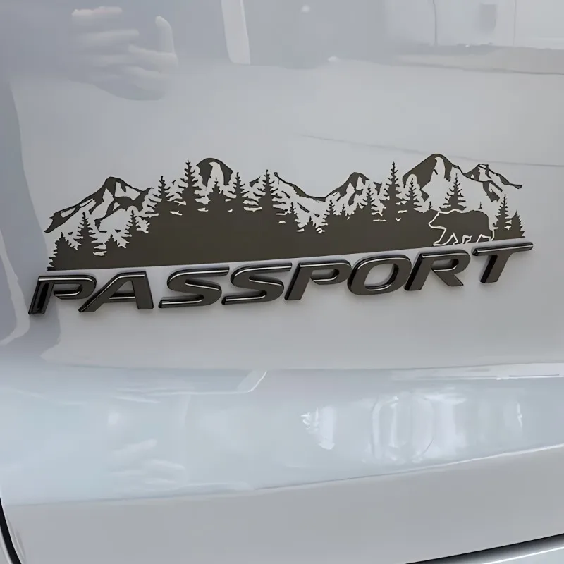 ملصق مزخرف لعلامة ذيل الغابة والدب/السيارة، ملصق فينيل، شارات لسياراتك، سيارات الدفع الرباعي والشاحنات #6