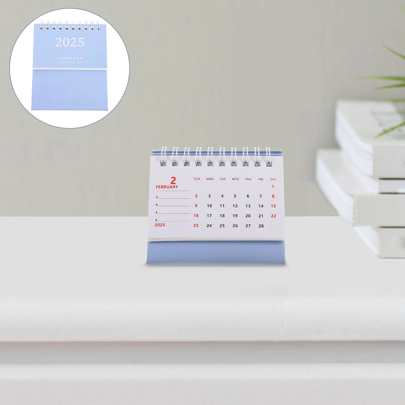Number Decorate 2025 Desk Calendar Office Digital 950X750X700CM Paper Decorative Standing