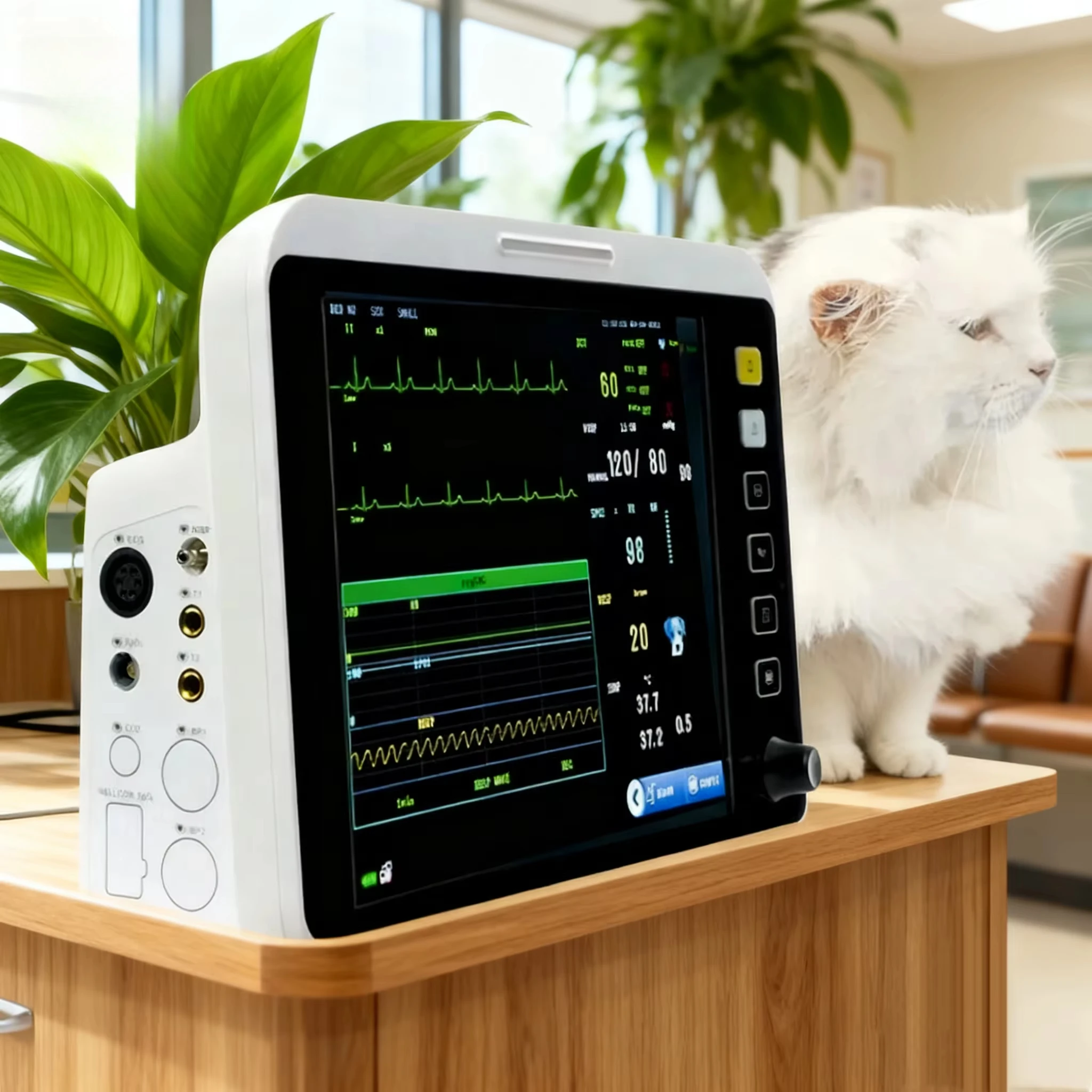 Professional portable veterinary   for multi-parameter detection in veterinary clinics, capable of detecting