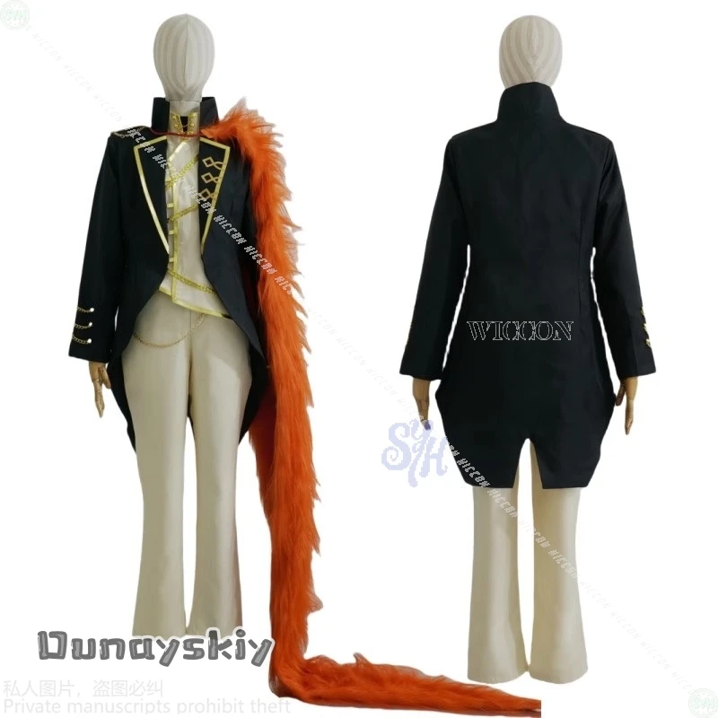 Sancho Cosplay Anime Spiel Limbus Company Kostüm {BankaiMode}Vintage Palace Style Mantel Hose Langhaariger Kragen Schal Halloween