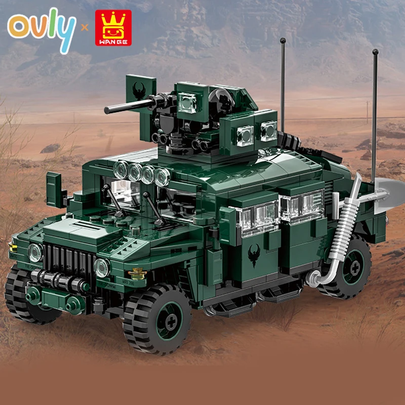 wange-軍事装甲-m1151-強化兵器キャリアモデルビルディングブロック車のおもちゃレンガ子供の誕生日ギフト-no4513