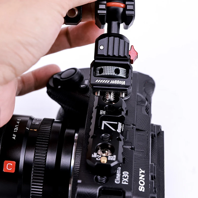 DSLR Camera Rig Mini Quick Release NATO Rail 89mm for Sony FX30 / FX3 Cold Shoe 74mm NATO Rail Accessories