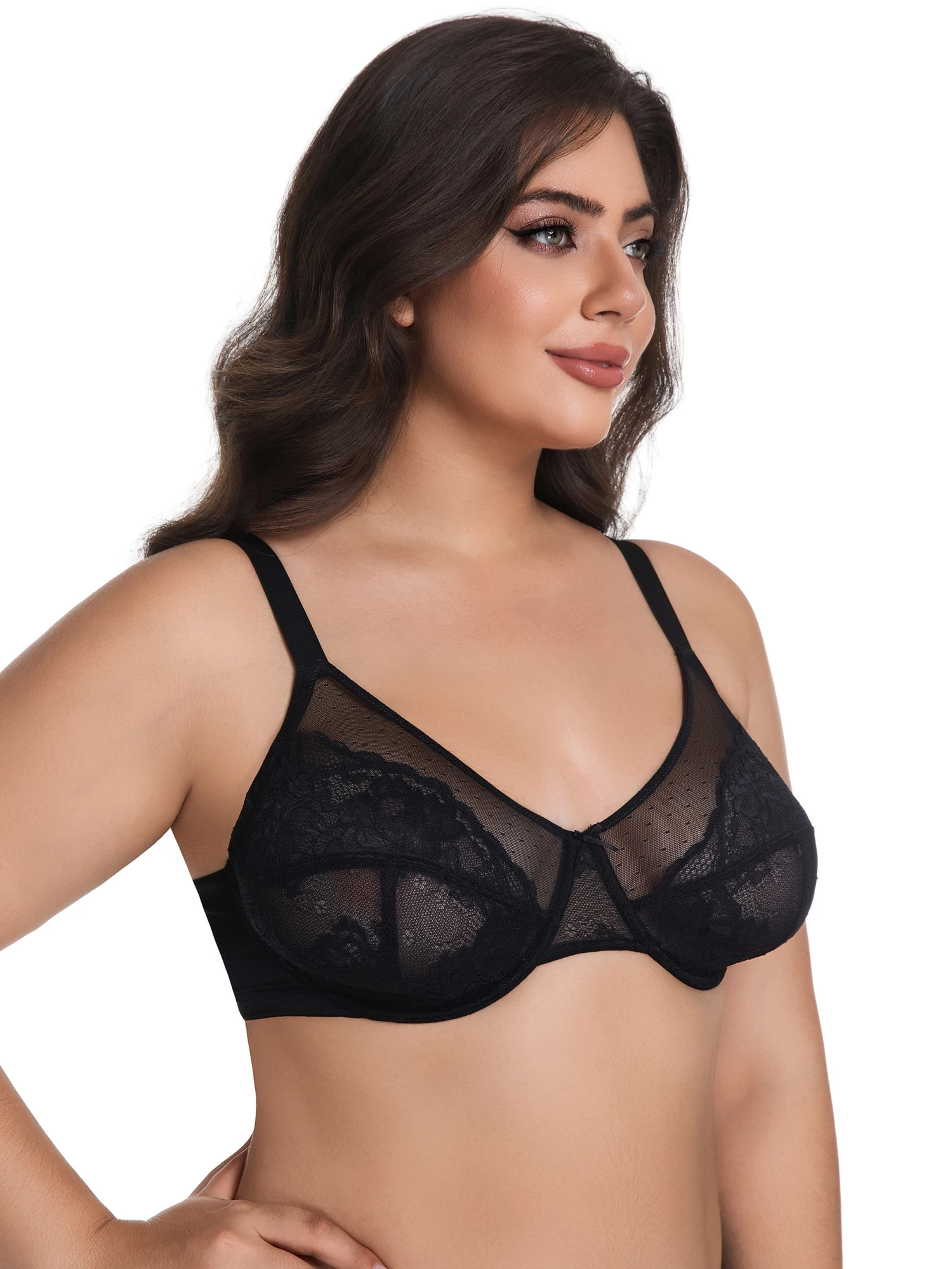 

Minimizer Bras for Women Full Coverage Underwire Bras Plus Size Lifting Lace Bra for Heavy Breast