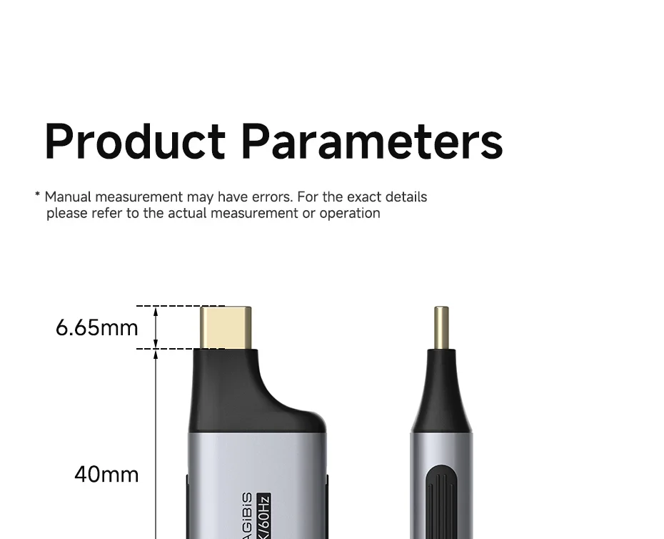 Hagibis HDMI/DisplayPort to USB-C Adapter 8K 60Hz