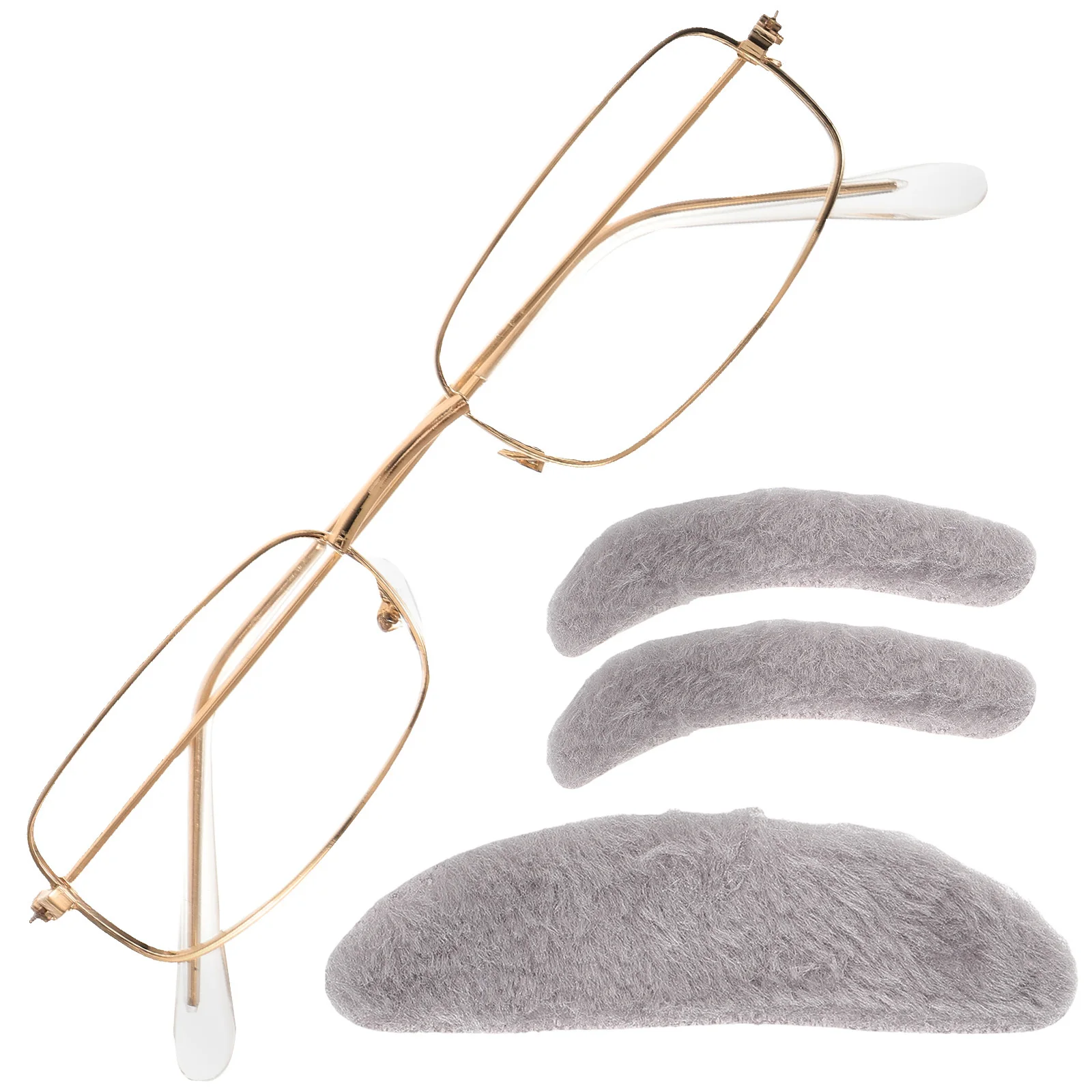 1 conjunto de óculos de sobrancelha para homem velho, acessórios de cosplay realistas para eventos temáticos, festas de fantasia, dramatização