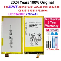 LIS1594ERPC Batteria Per SONY Xperia F5321 Z5C Z5 Mini E5823 Z5 Compatto Genuino C6 F3216 F3215 F3216Xc 2700mAh Batterie