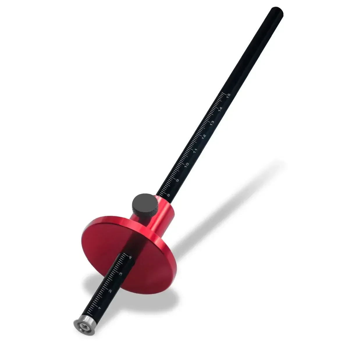 Medidor de marcação de roda - Scriber para carpintaria - Ferramentas de marcação de madeira com escala de polegadas e mm - Medição de encaixe de desenho de linha paralela
