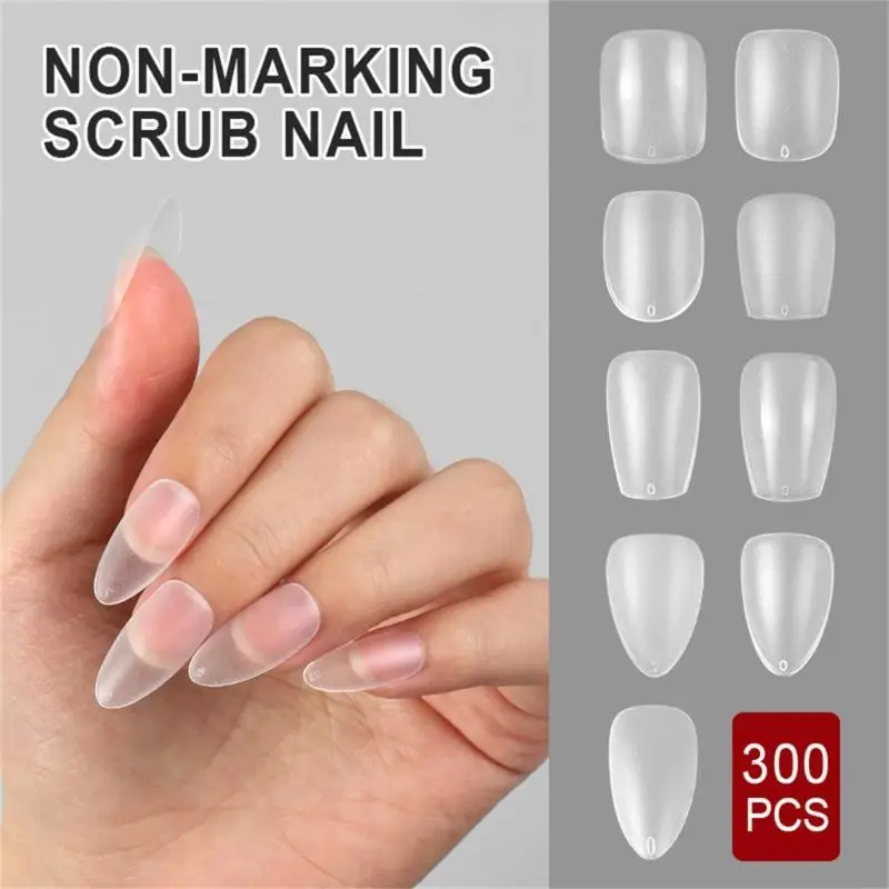 

BX0F 300pcs Pre -Clore Acrylect Nain Tips для Salo или дома использовать модное искусство ногтей