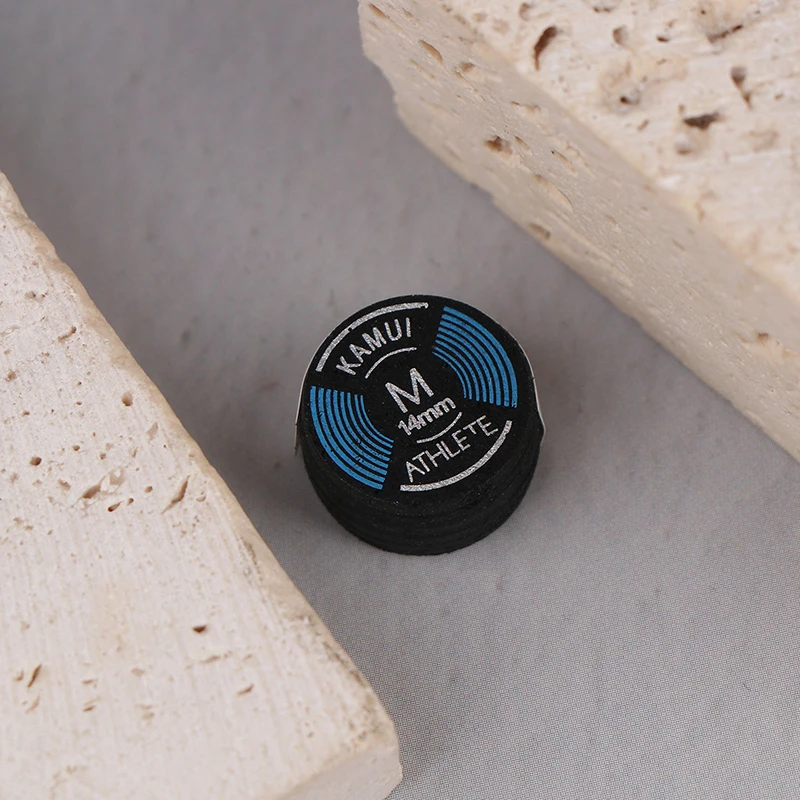 

WT 1Pc 14mm Leather Quality Pool Billiard Leather Cue Tip 14MM S/M/H Cue Tip Nine-Ball Cue Head Snooker Cue Tip Hard Soft Head