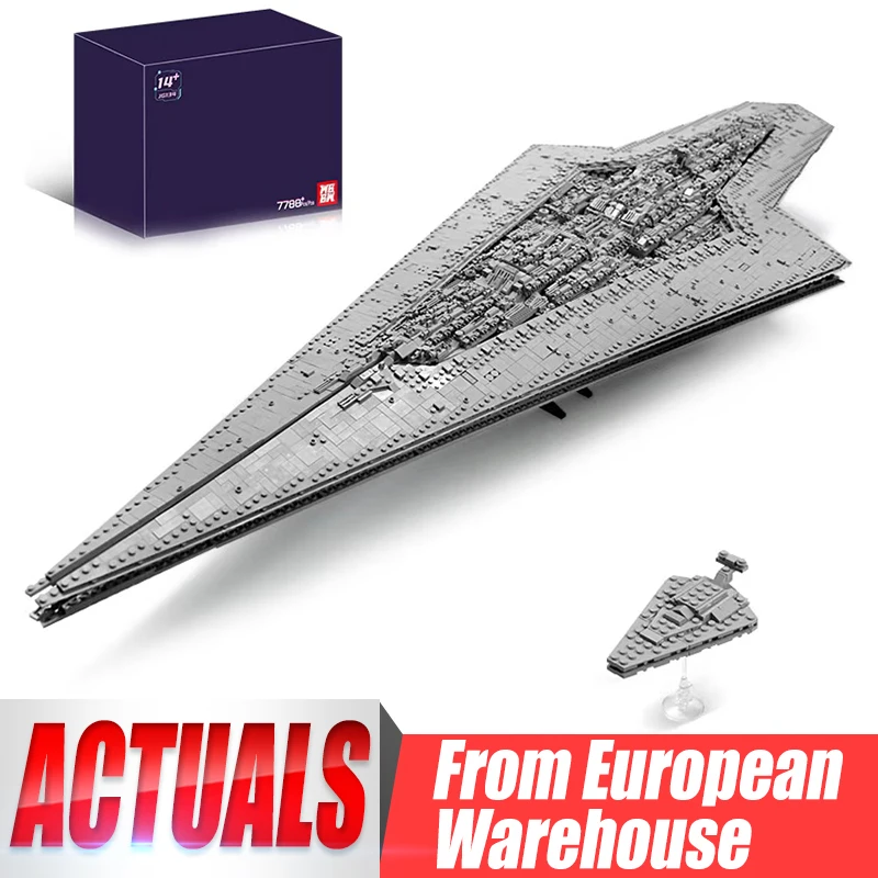 Nuevo Juguete Star Plan 13134, MOC-15881, Bloques de Construcción de la Nave Espacial Executor Class Star Dreadnought, Set de Ladrillos, Regalo de Navidad para Niños