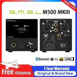 SMSL-decodificador de auriculares M500MKIII M500MK3 MQA-CD, amplificador HIFI de auriculares, Bluetooth, ES9038pro, MQA, DAC, soporte LDAC, APTX-HD, SBC, AAC