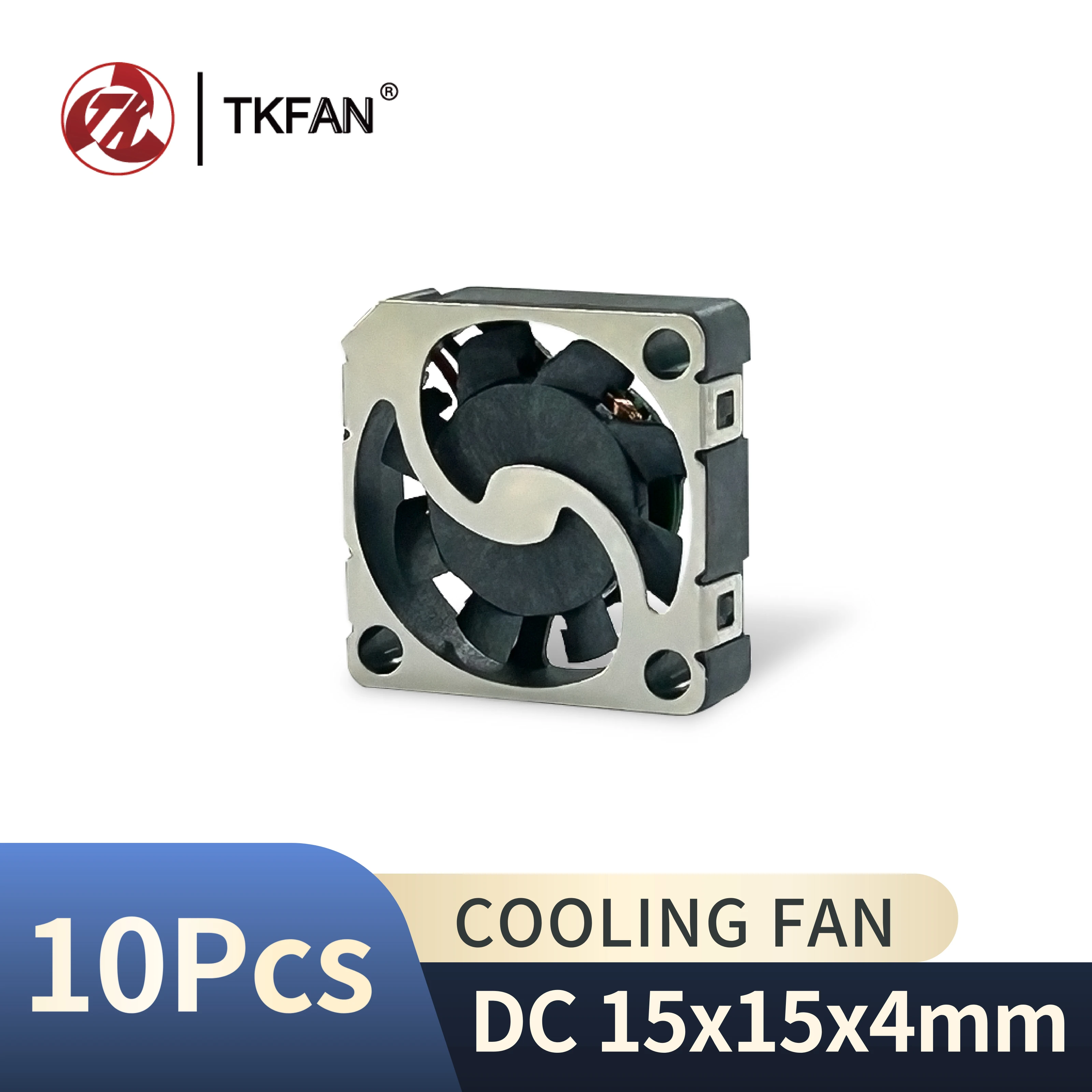 

10PCS 15x15x4mm 5V DC Mini Cooling Fan Brushless Turbo Blower for PC Computer Case CPU Radiator And 3D Printer Parts Cooling
