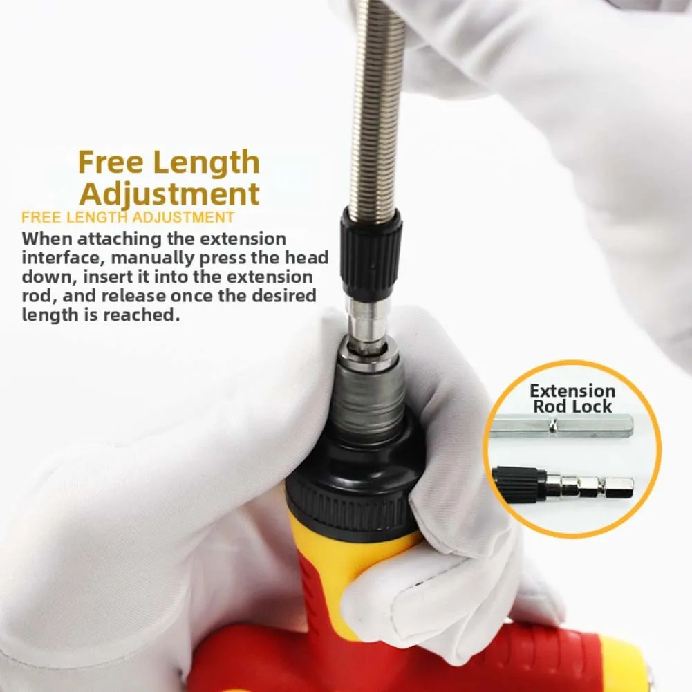 

T Shaped Ratchet Screwdriver Set With Multi Bits And Extension Rod For Furniture Assembly Appliance Repair