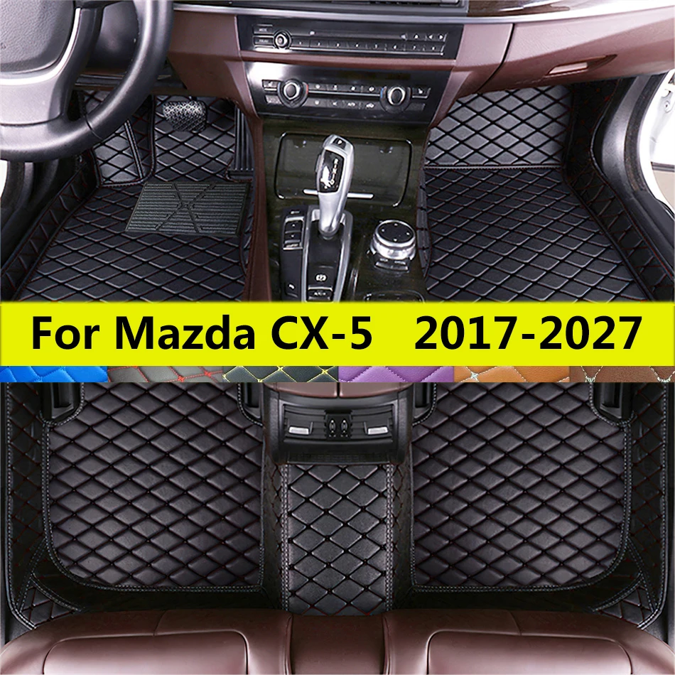 

Car Floor Mats Fit For Mazda CX-5 CX5 KF SUV 2027 2026 2025 2024 2023 2022 2021 2020 2019 2018 2017 Auto Leather Foot Pads Rugs