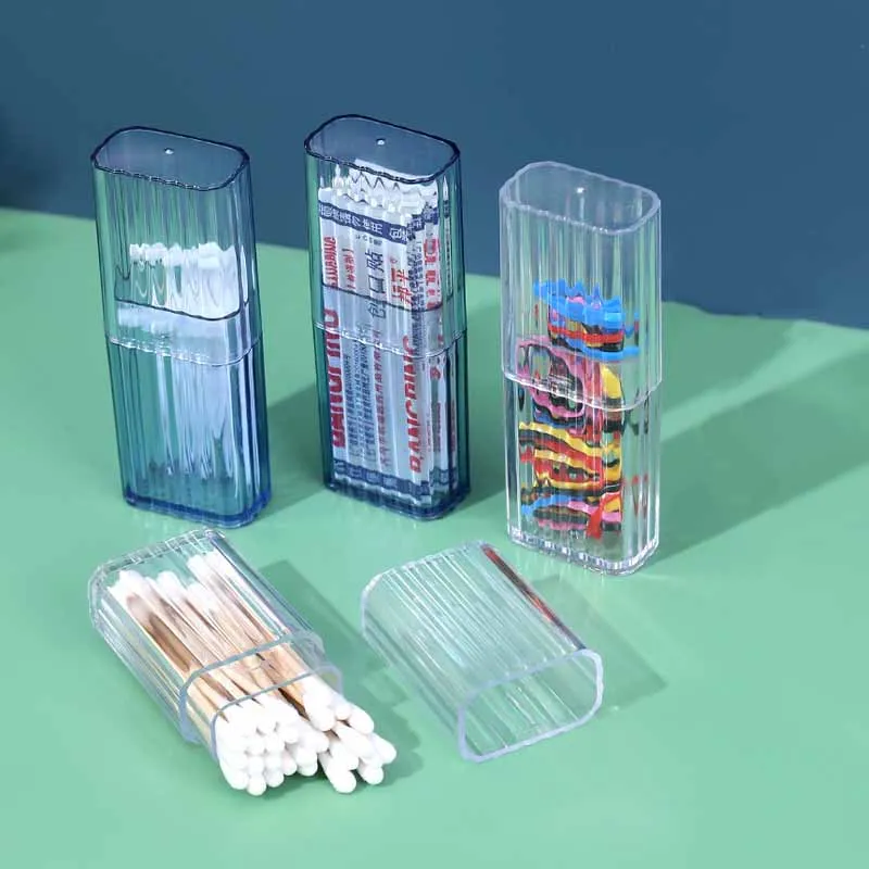 Multifunctional Storage Box Portable Cotton Swabs Dental Floss Band-aid Rubber Bands Categorized And Organized Storage Box