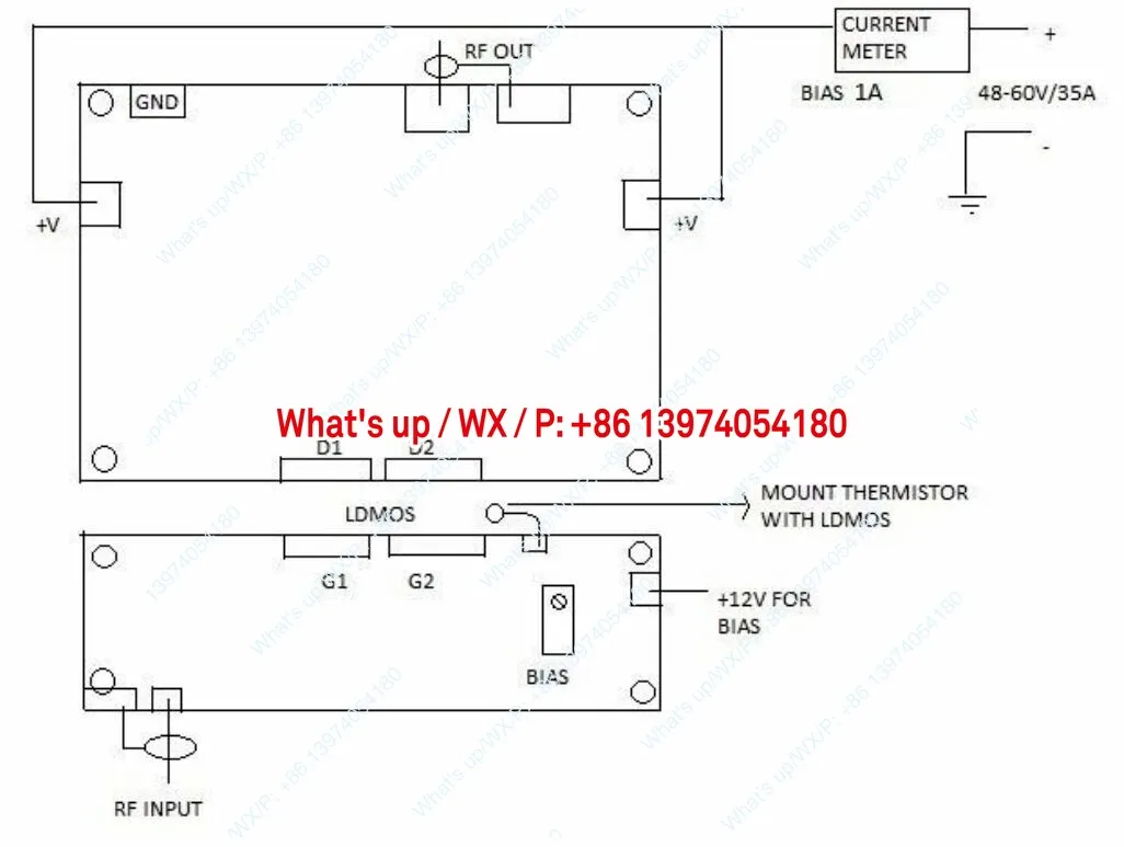 Suitable for RF LDMOS 1.2KW high frequency amplifier board 160-6M
