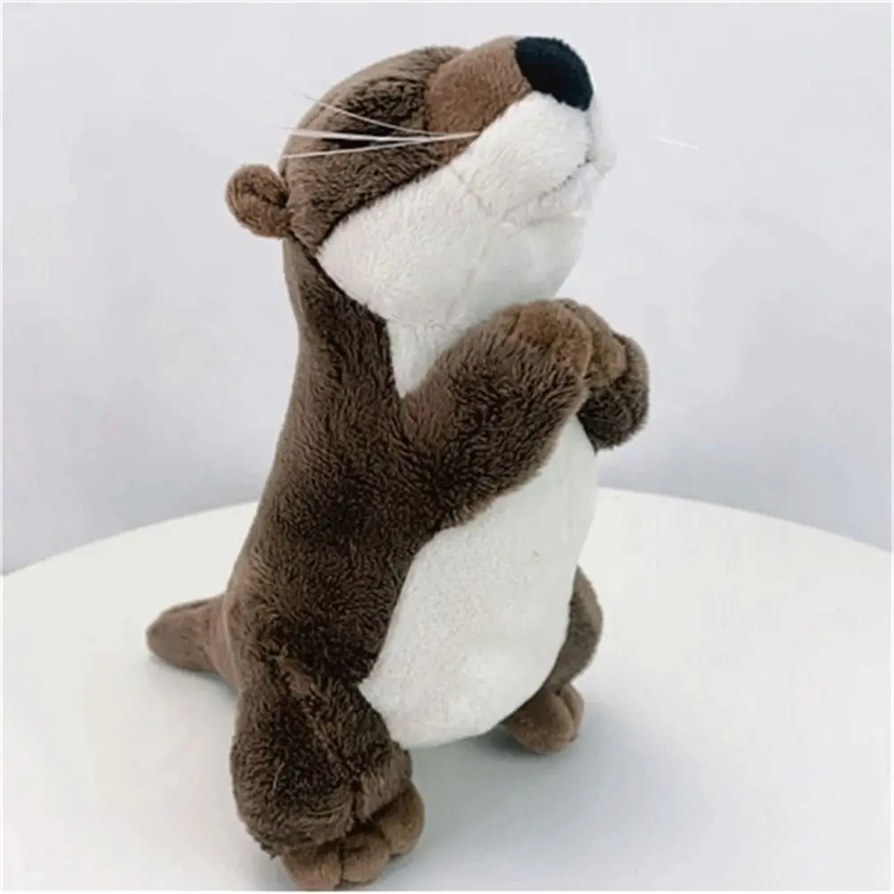 Cartoon Birthday Gifts Sea Otter Stuffed Standing Simulation Otter Stuffed Animal Real Life Otter Otter Plush Toy Otter Doll