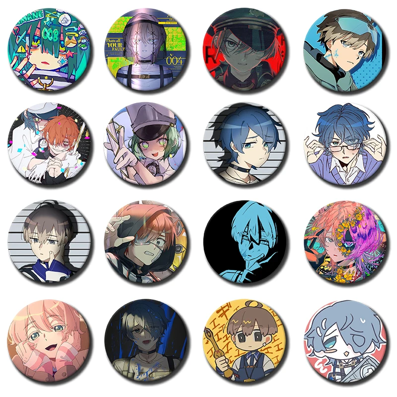 Anime Milgram Badge Tinplate Pins Creative Brooch for Bag Clothing Decoration Jewelry Accessories for Fans Collection Gifts 32mm