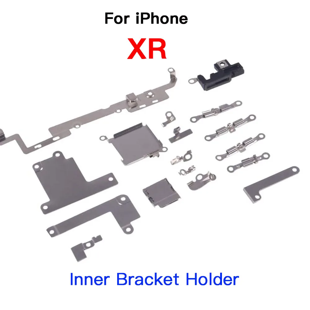 Внутренние детали для iPhone XR, передняя задняя камера, порт для зарядки, кнопка регулировки громкости, гибкий кабель с лентой, громкий динамик для