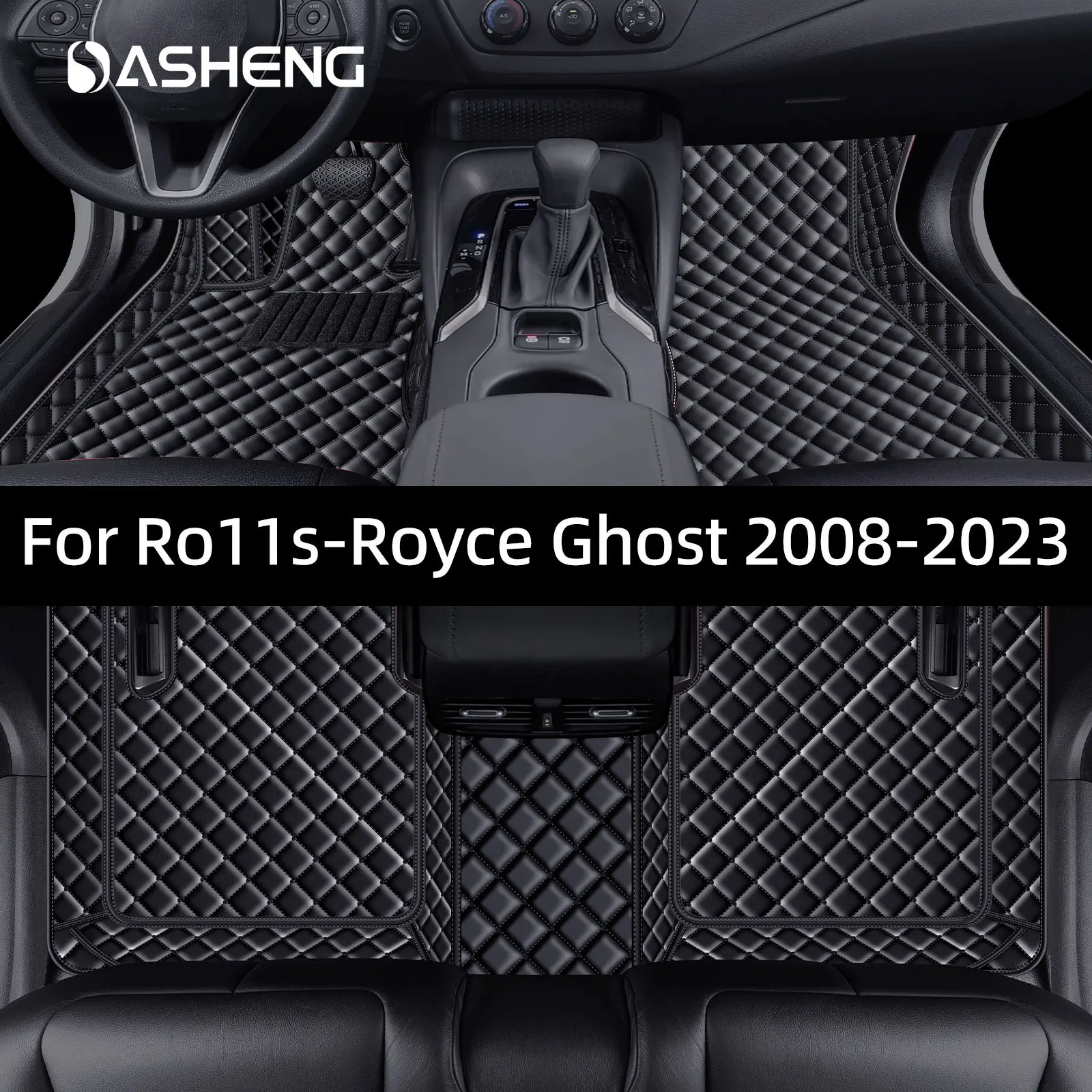 

For Rolls-Royce Ghost 2008-2023 Left Driving Position Foot Mat 3D-PU Waterproof Automotive Interior Accessories Foot Mat