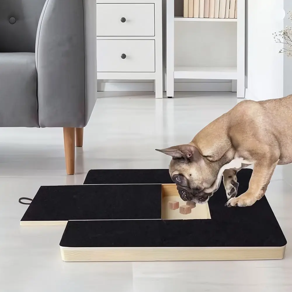 Pet Scratching Board Wooden Drawer Design Dog Nail File Tool With Food Storage For Safe Claw Trimming Grooming Needs